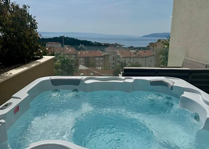 Luxury Adria - Sea & Mountain View, Whirlpool And Free Parking * Makarska